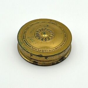 Harriet‎ Hubbard Ayer Rouge Compact Mirror Brass Antique 1920s Flapper Jazz Era